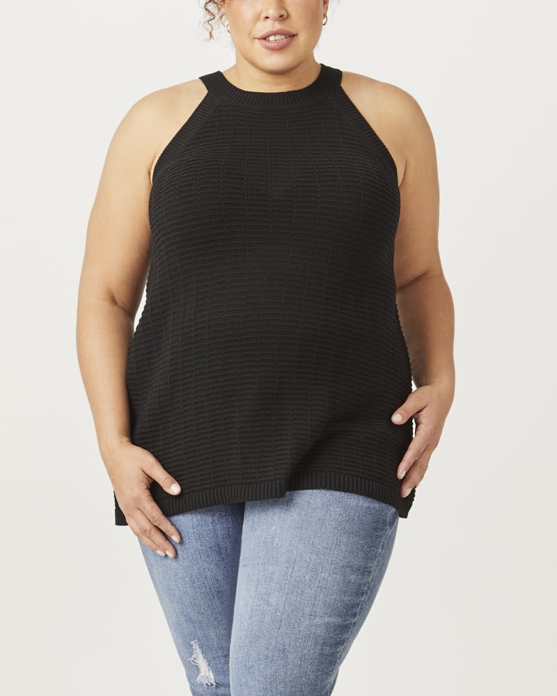 Front of plus size Bella Halter Top by Ryan Wylde | Dia&Co | dia_product_style_image_id:153550